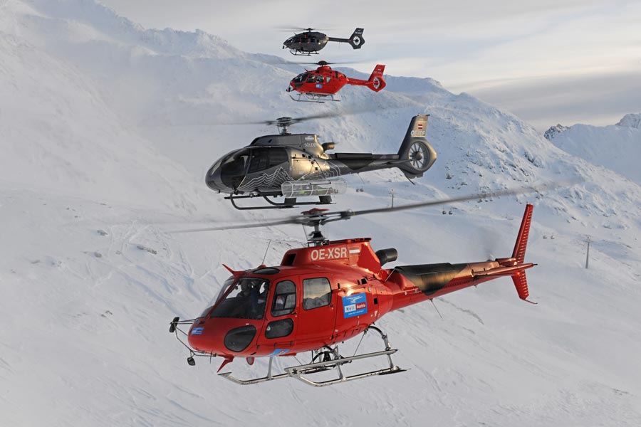 helicopter tour austria